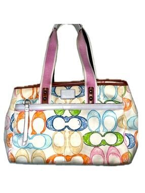 Coach Hampton Scribble Handbag, Vintage